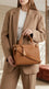 Khaki Formal Hand Bag For Ladies P36826