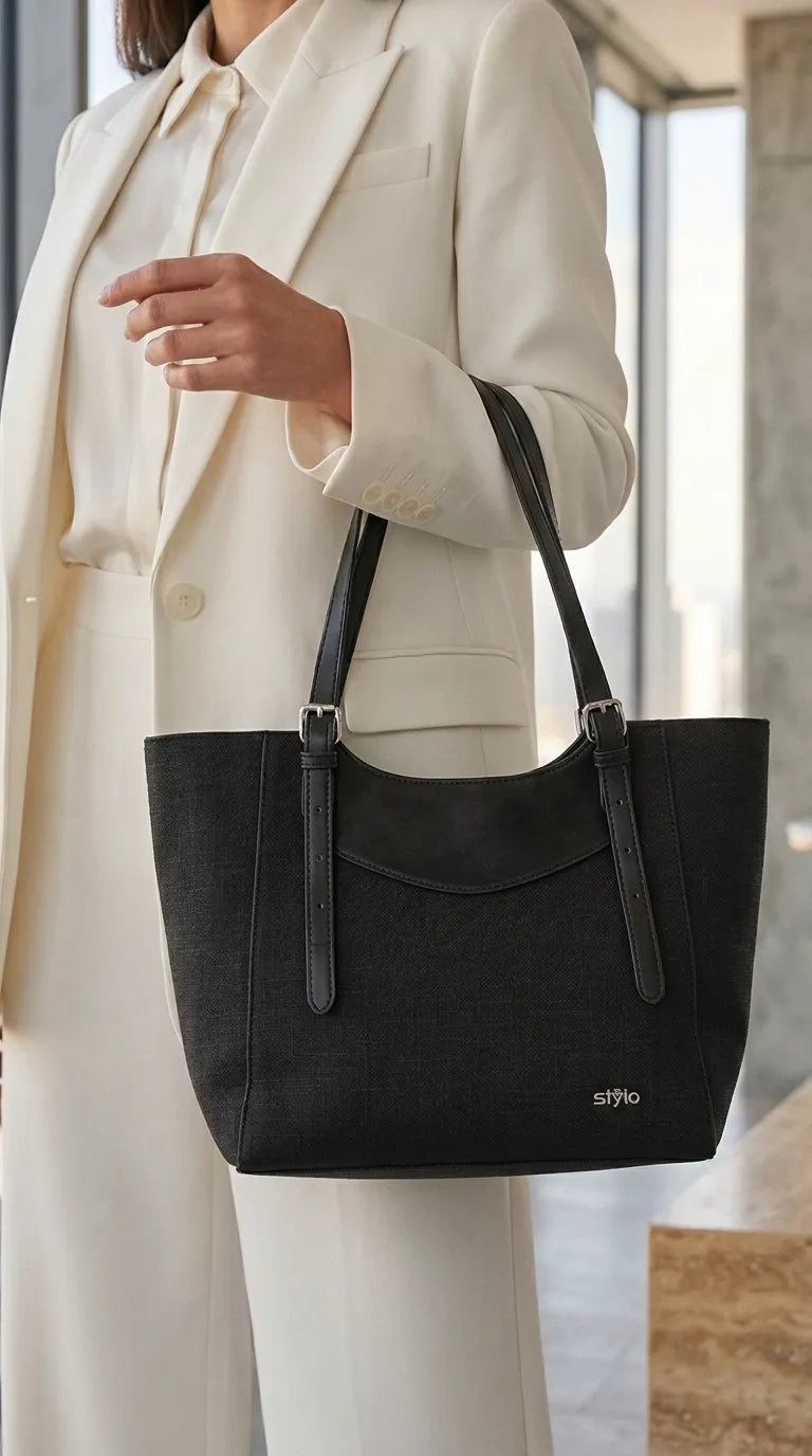 Black Formal Shoulder Bag For Ladies P36828
