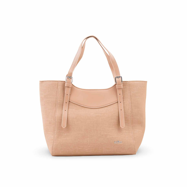 Beige Formal Shoulder Bag For Ladies P36828