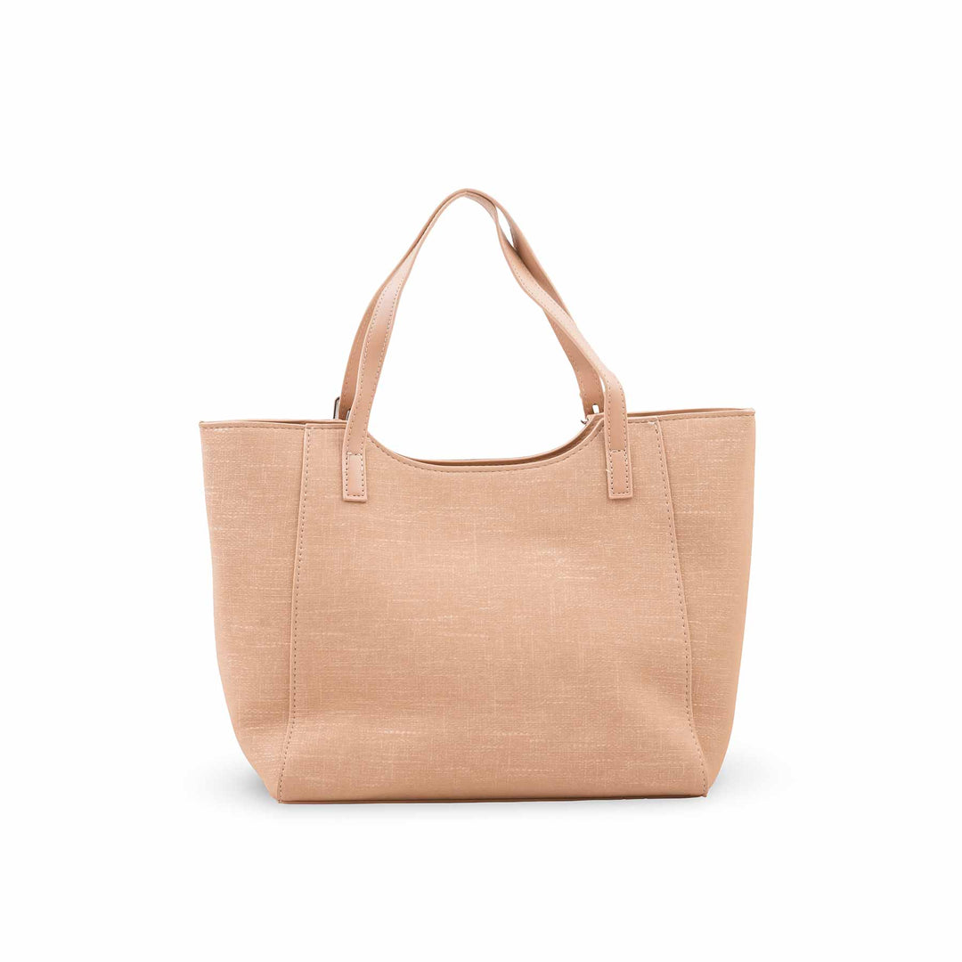 Beige Formal Shoulder Bag For Ladies P36828
