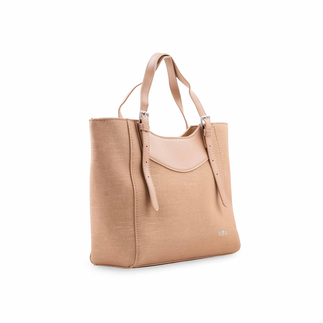 Beige Formal Shoulder Bag For Ladies P36828