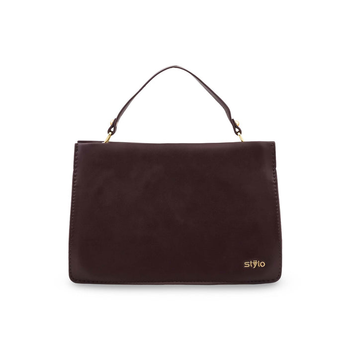 Brown Formal Shoulder Bag For Ladies P36829