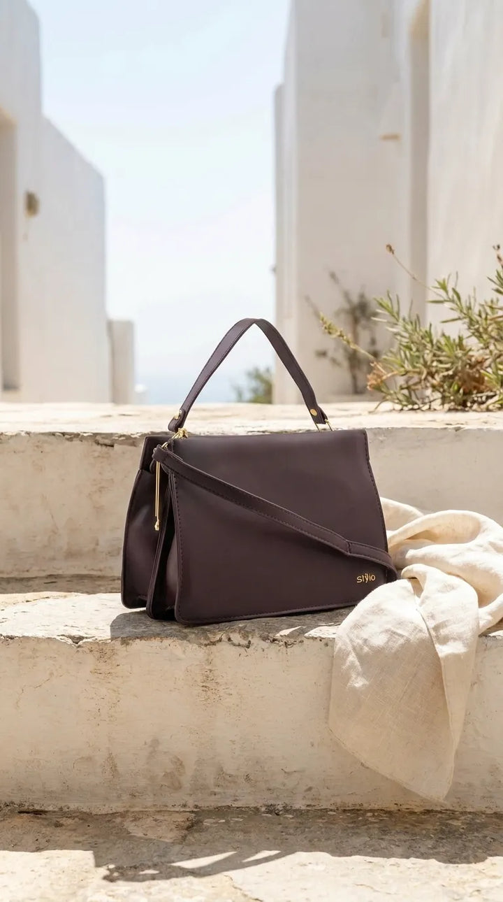 Brown Formal Shoulder Bag For Ladies P36829