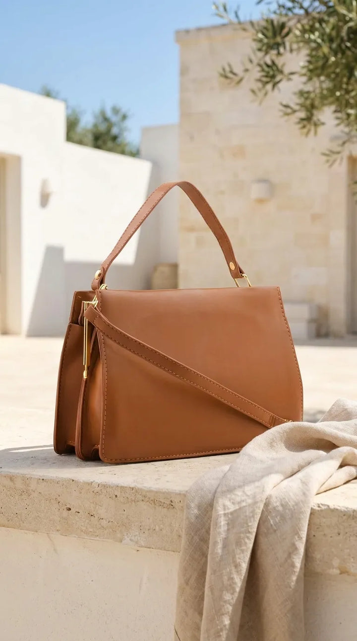 Mustard Formal Shoulder Bag For Ladies P36829