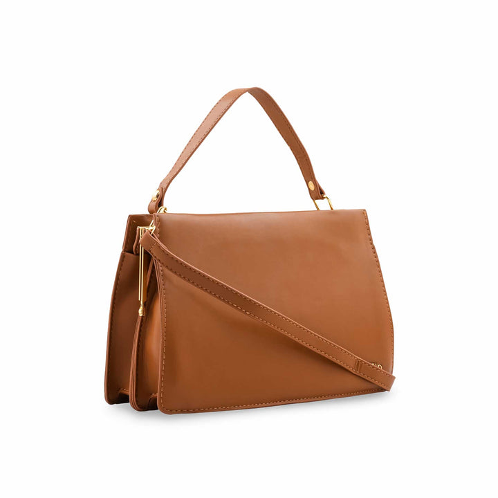 Mustard Formal Shoulder Bag For Ladies P36829