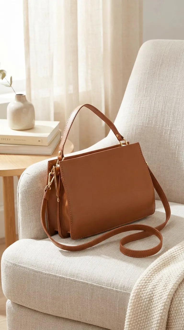 Mustard Formal Shoulder Bag For Ladies P36829