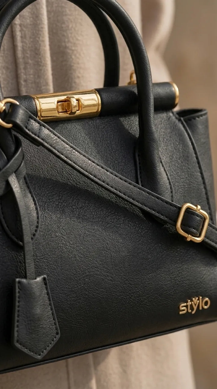 Black Formal Hand Bag For Ladies P36830