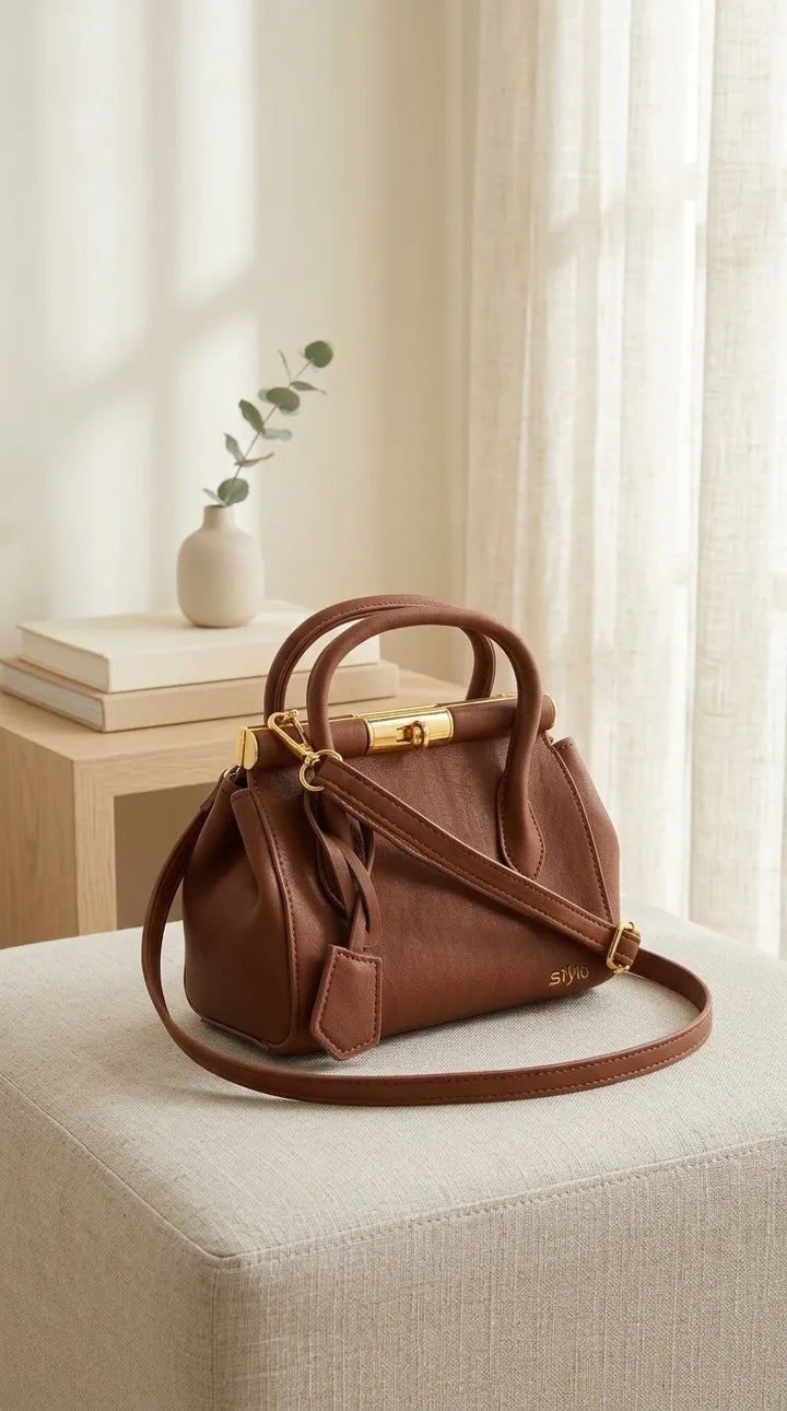 Brown Formal Hand Bag For Ladies P36830