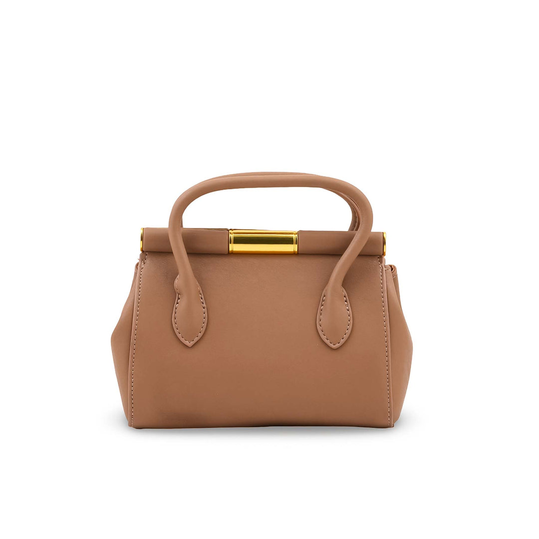 Khaki Formal Hand Bag For Ladies P36830