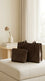 Brown Formal Shoulder Bag For Ladies P36831