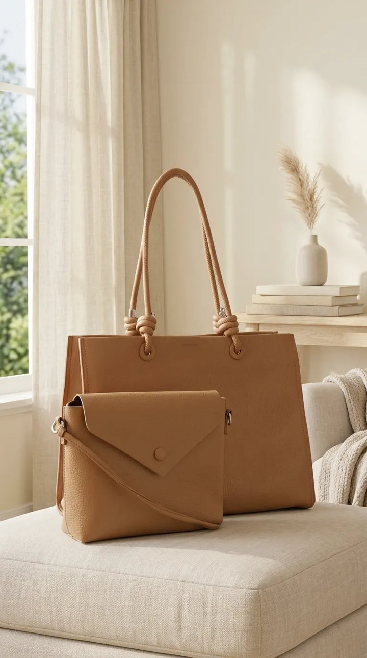 Khaki Formal Shoulder Bag For Ladies P36831
