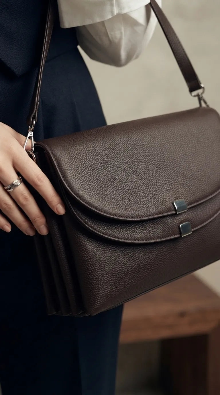 Brown Formal Shoulder Bag For Ladies P36868