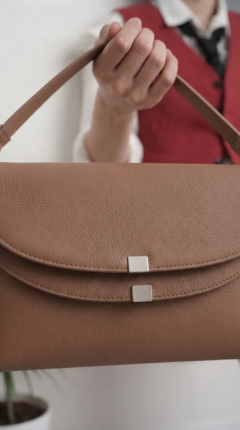 Beige Formal Shoulder Bag For Ladies P36868
