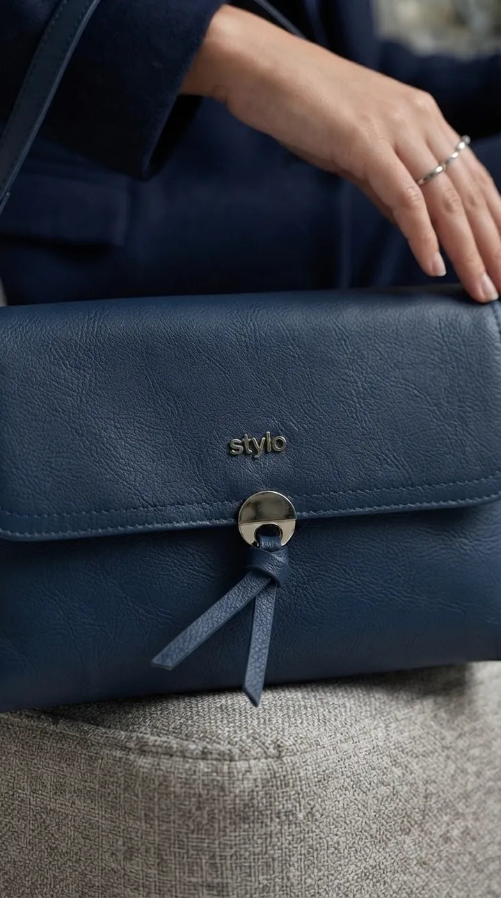 Navy Formal Shoulder Bag For Ladies P36869