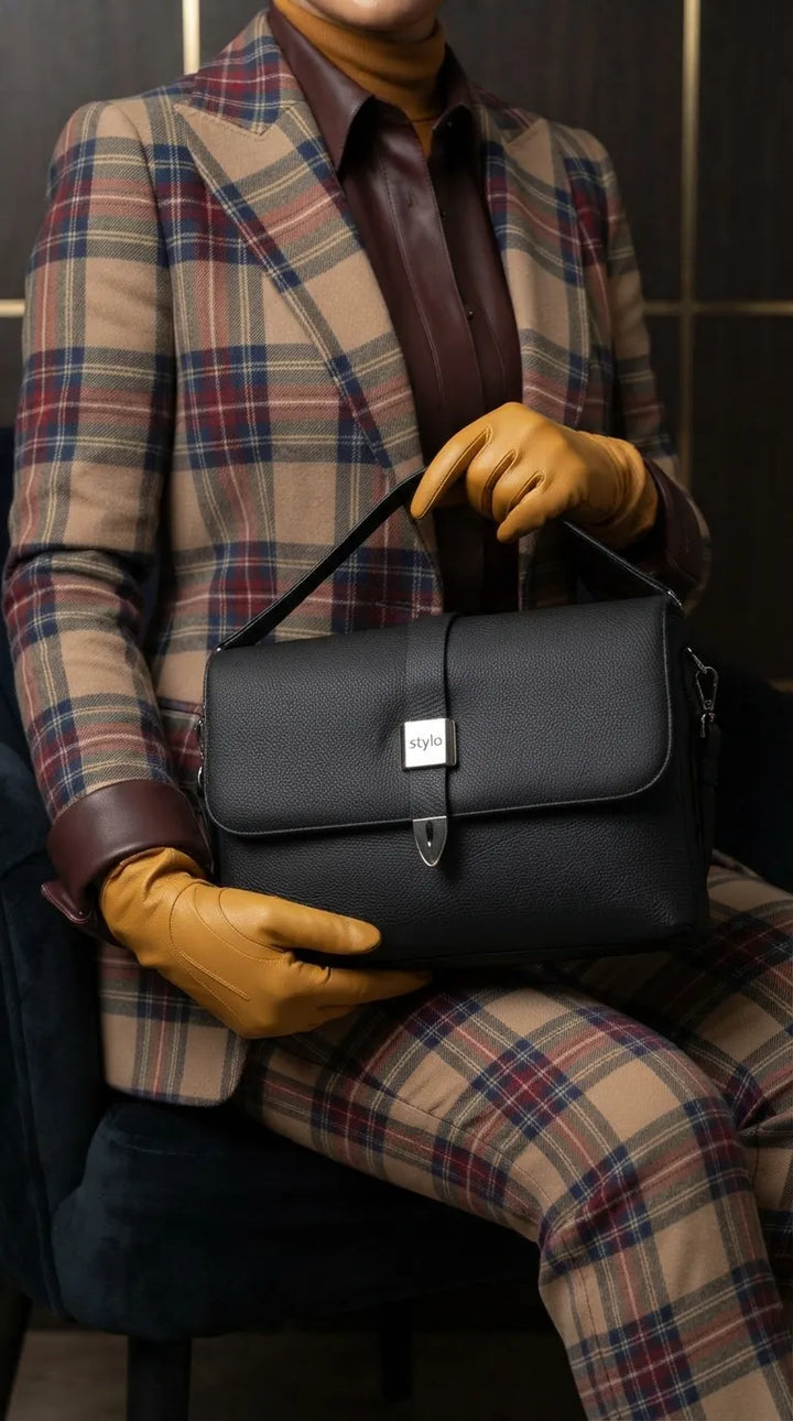 Black Formal Shoulder Bag For Ladies P36870