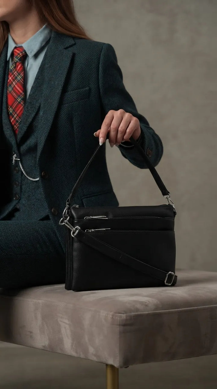 Black Formal Shoulder Bag For Ladies P36871
