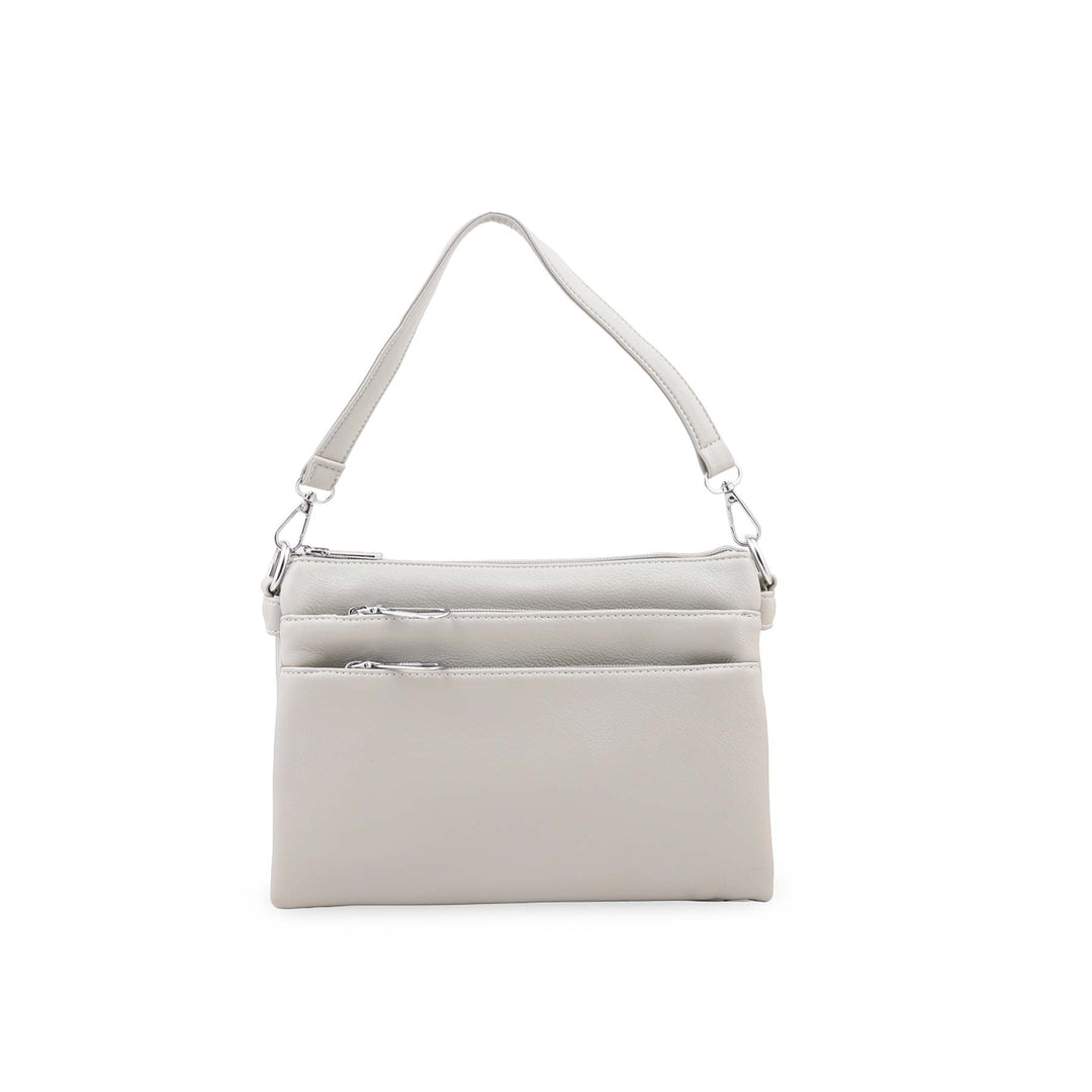 Grey Formal Shoulder Bag For Ladies P36871