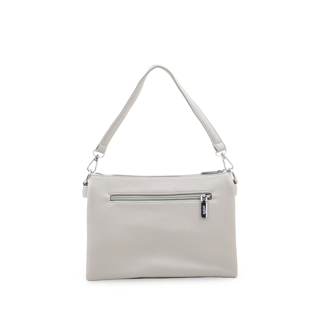Grey Formal Shoulder Bag For Ladies P36871