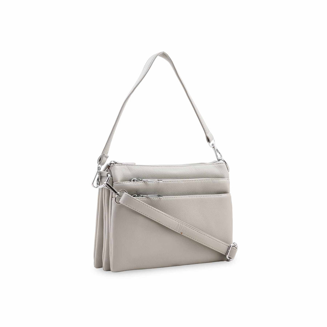 Grey Formal Shoulder Bag For Ladies P36871