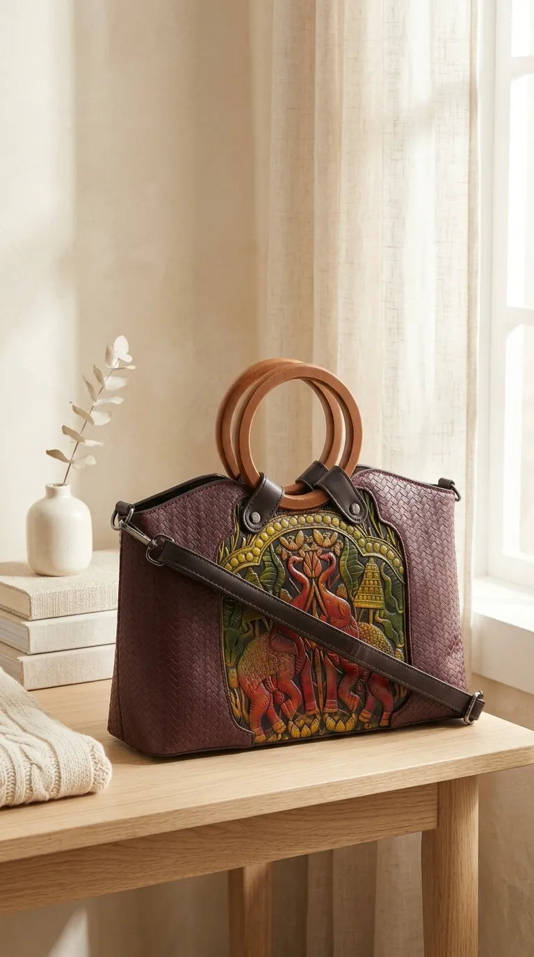 Maroon Formal Hand Bag For Ladies P37000