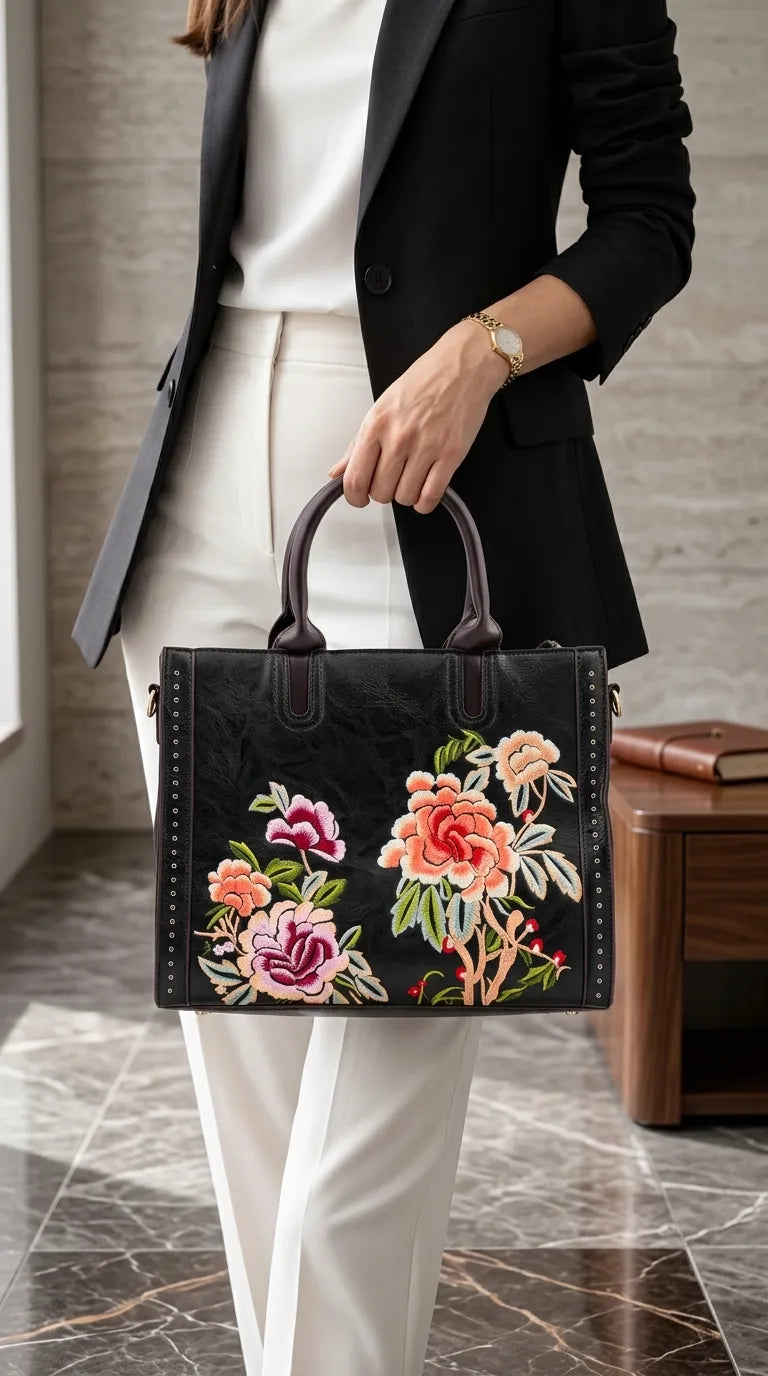 Black Formal Hand Bag For Ladies P37007
