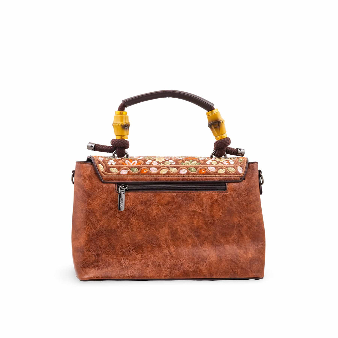 Brown Formal Hand Bag For Ladies P37010