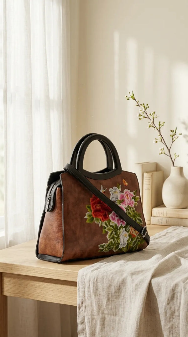 Brown Formal Hand Bag For Ladies P37013