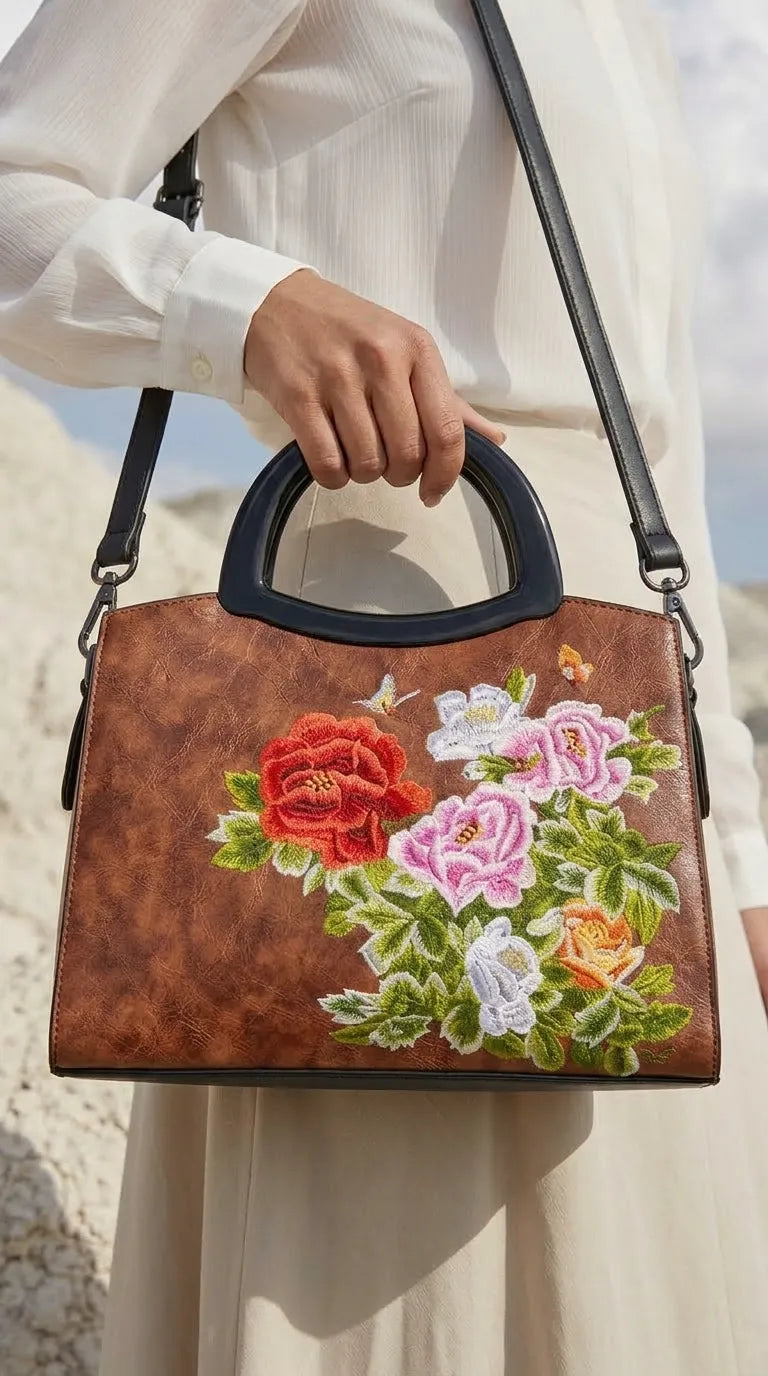 Brown Formal Hand Bag For Ladies P37013