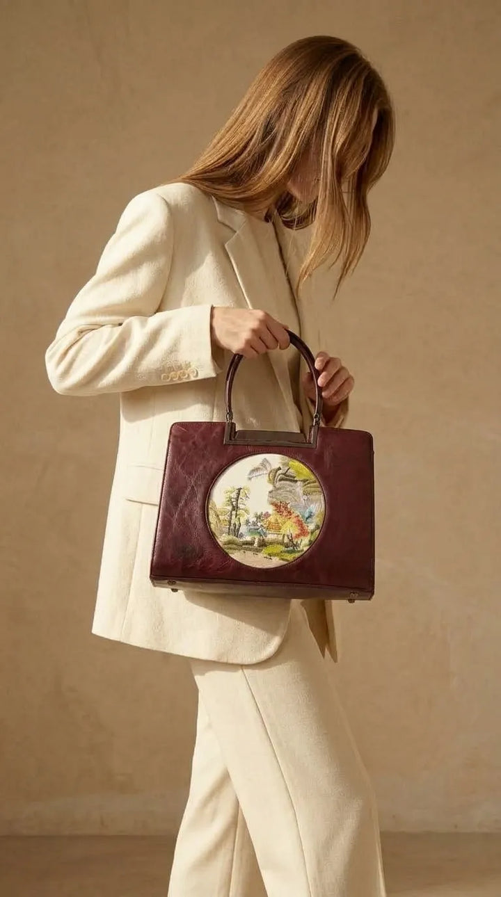 Maroon Formal Shoulder Bag For Ladies P37014