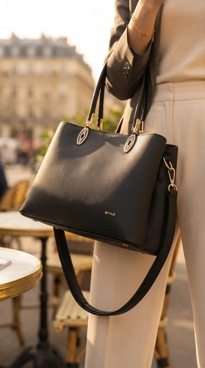 Black Formal Hand Bag For Women P37016