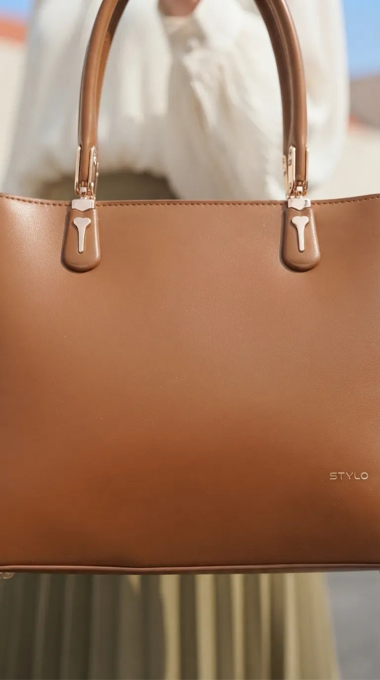 Brown Formal Hand Bag For Women P37019