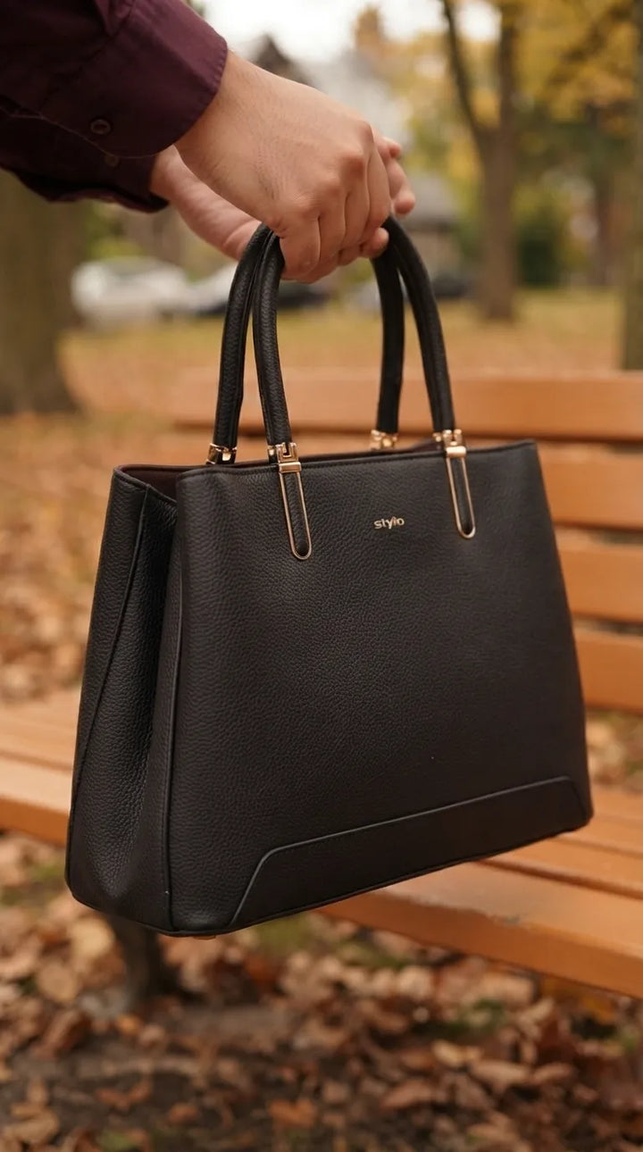 Black Formal Hand Bag For Women P37020