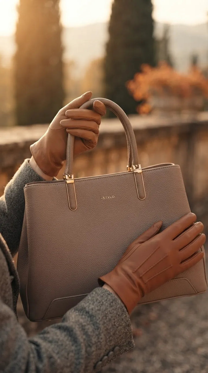 Beige Formal Hand Bag For Women P37020