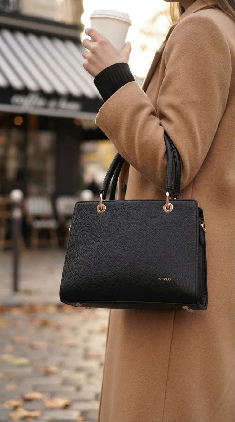 Black Formal Hand Bag For Women P37021