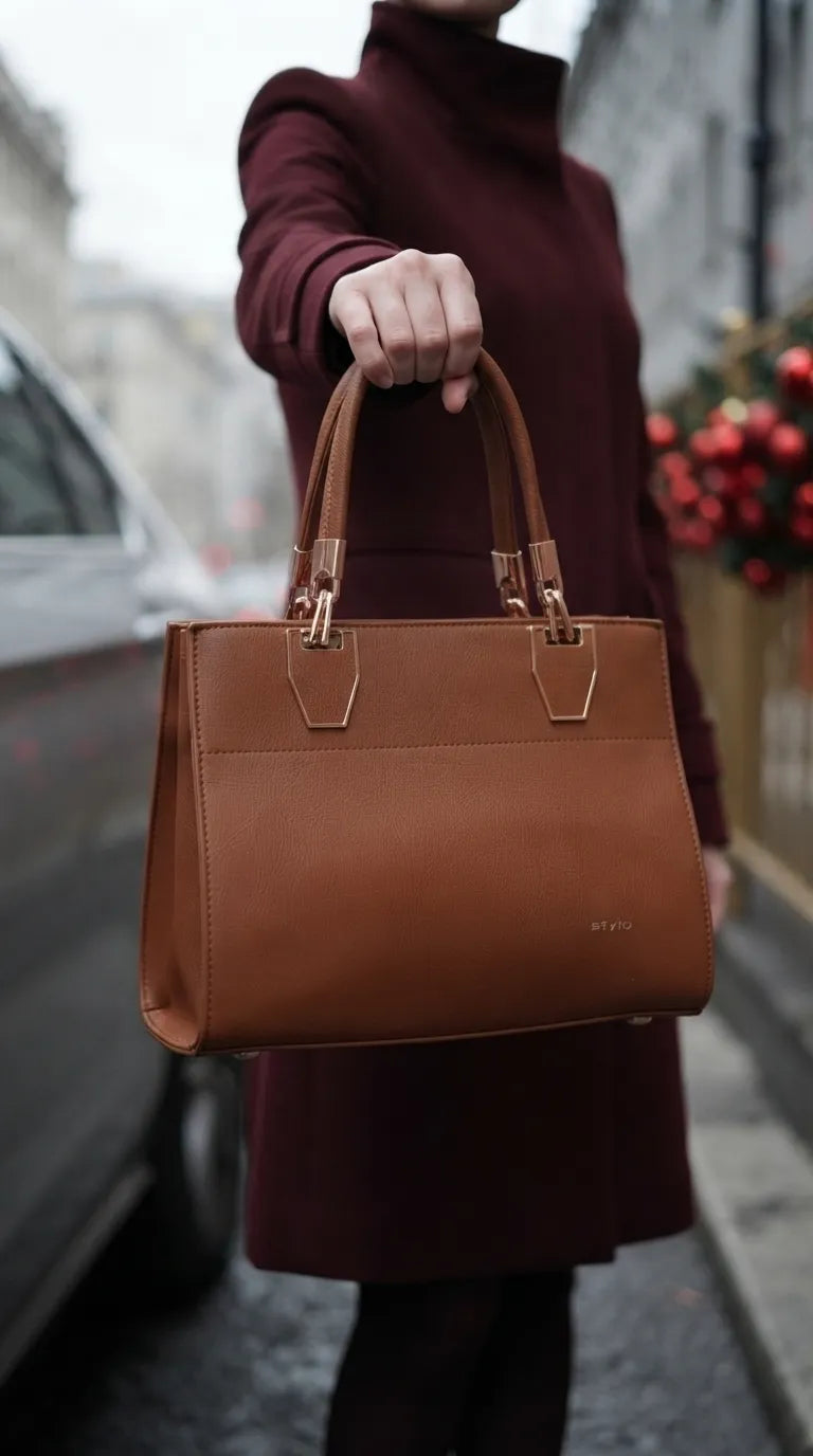 Brown Formal Hand Bag For Women P37022