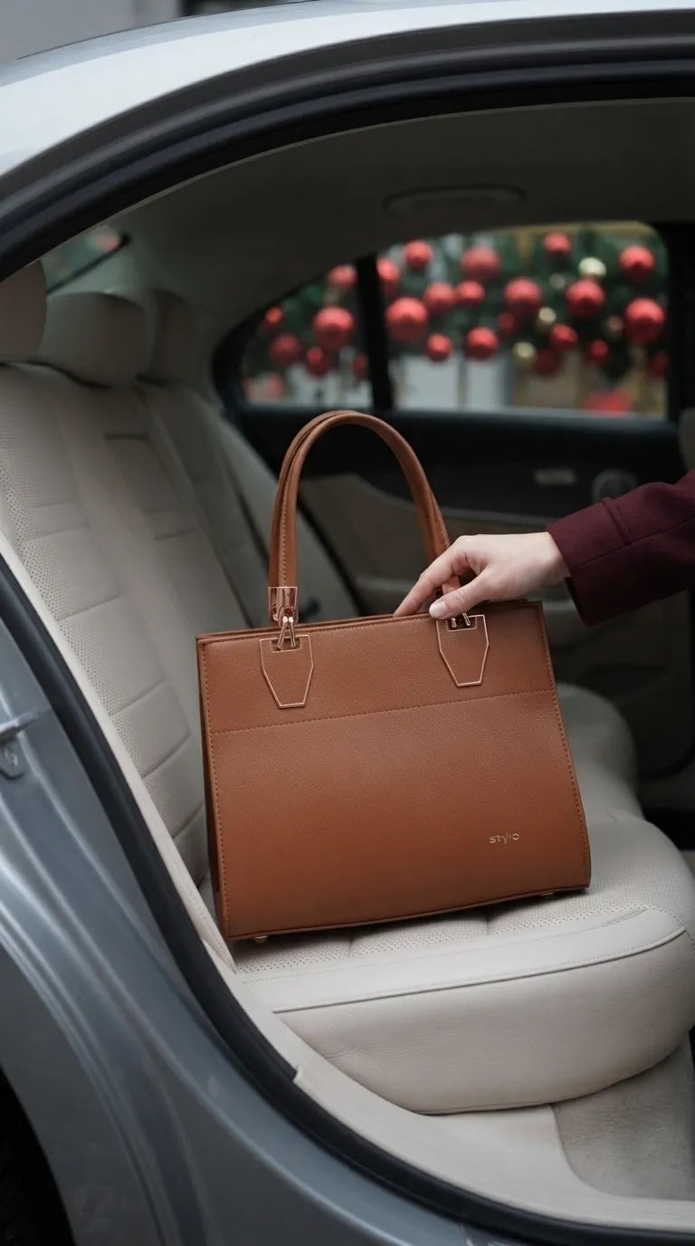 Brown Formal Hand Bag For Women P37022