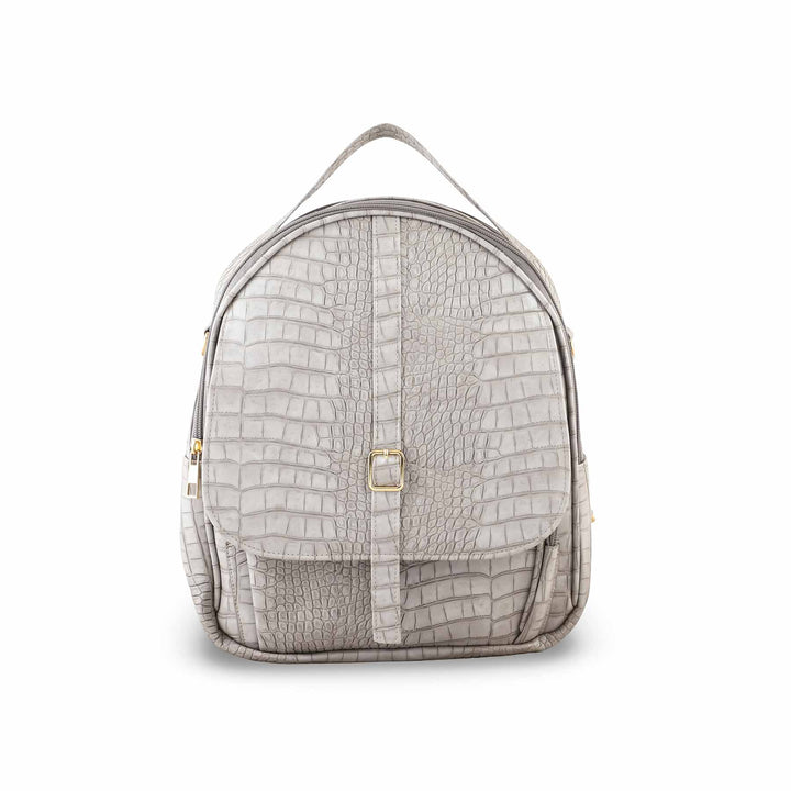 Grey Casual Back Pack P47456