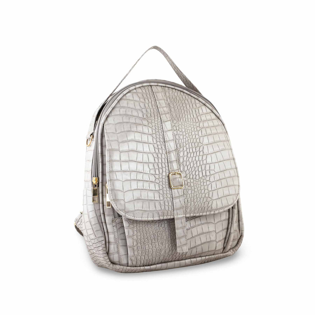 Grey Casual Back Pack P47456