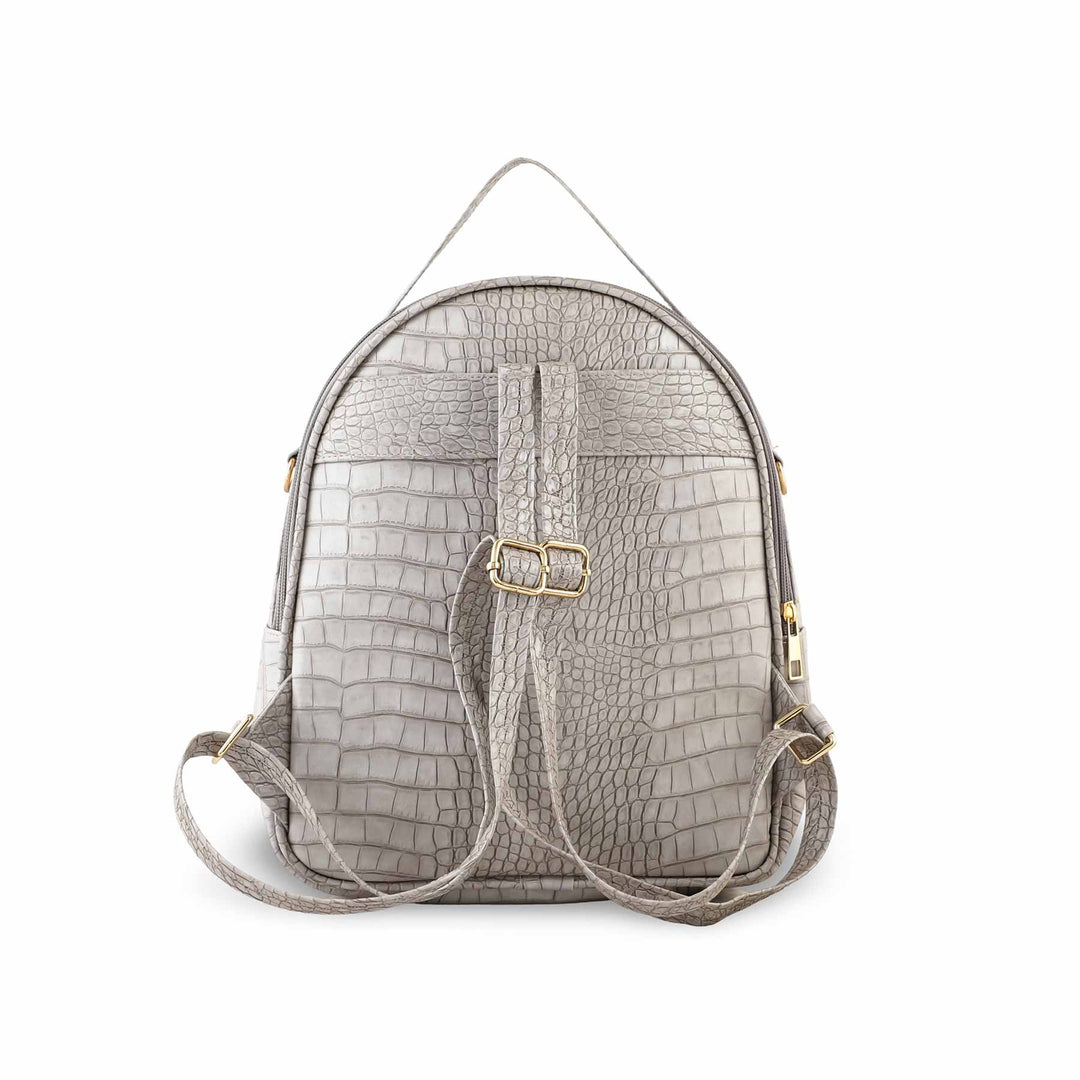 Grey Casual Back Pack P47456