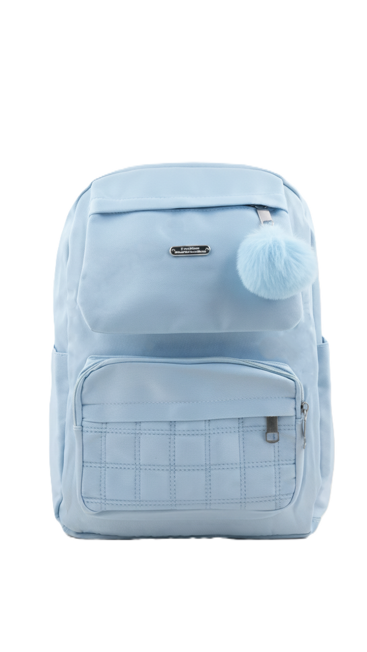 Sky Blue Casual Back Pack For Women P47471