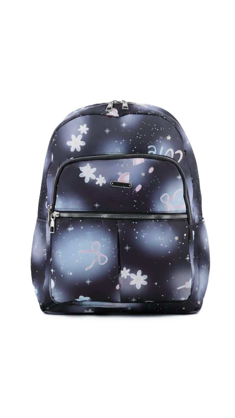 Black Casual Back Pack For Ladies P47474