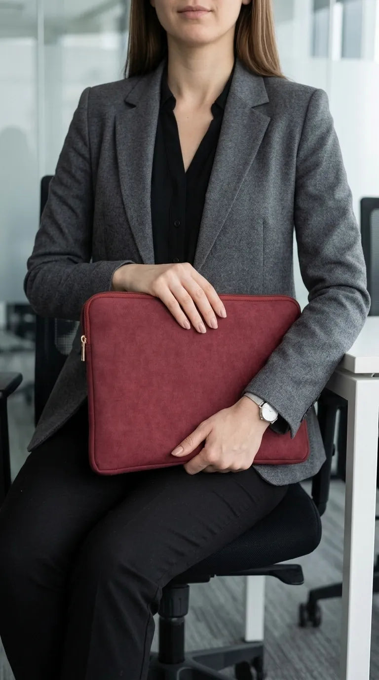 Maroon Laptop Sleeve For Women P47482