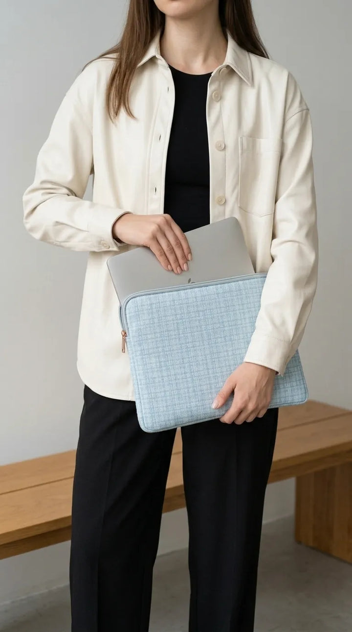 Sky Blue Laptop Sleeve For Women P47482