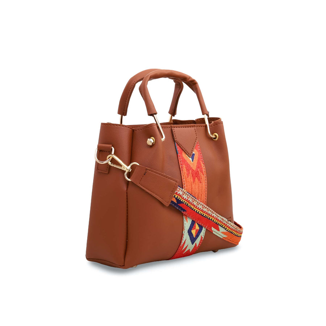 Brown Casual Hand Bag P55042