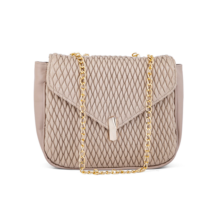 Beige Formal Shoulder Bag P55623