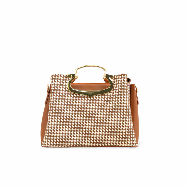 Brown Formal Hand Bag P55649
