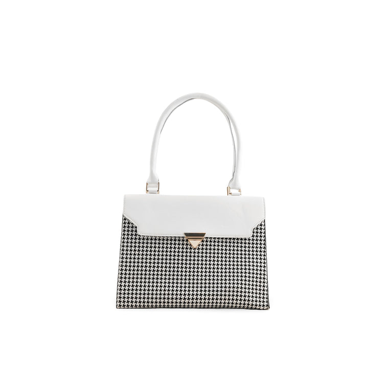 White Formal Hand Bag P55714