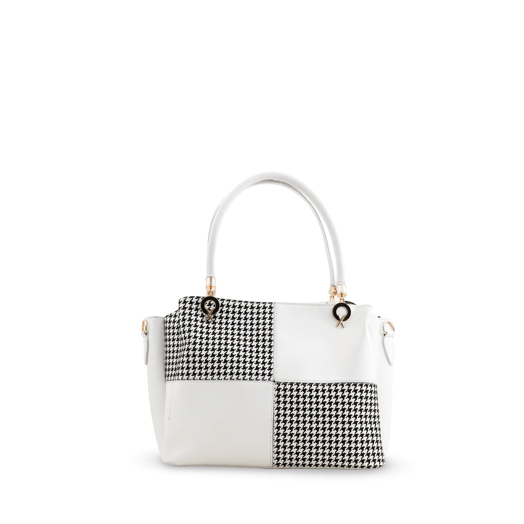 White Formal Hand Bag P55718