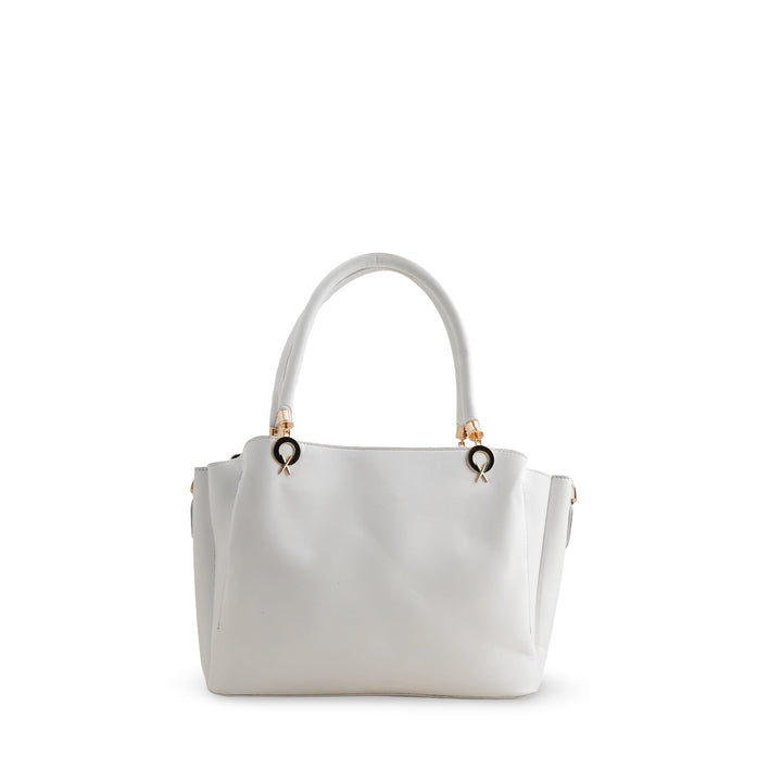 White Formal Hand Bag P55718