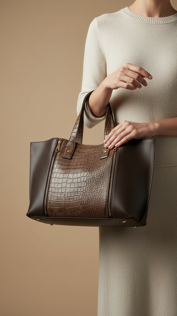 Brown Formal Shoulder Bag P55729